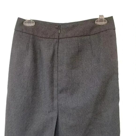 Banana Republic Women's Charcoal Gray Poly/Rayon/Spandex Small Twill Lined Strai - Picture 11 of 12